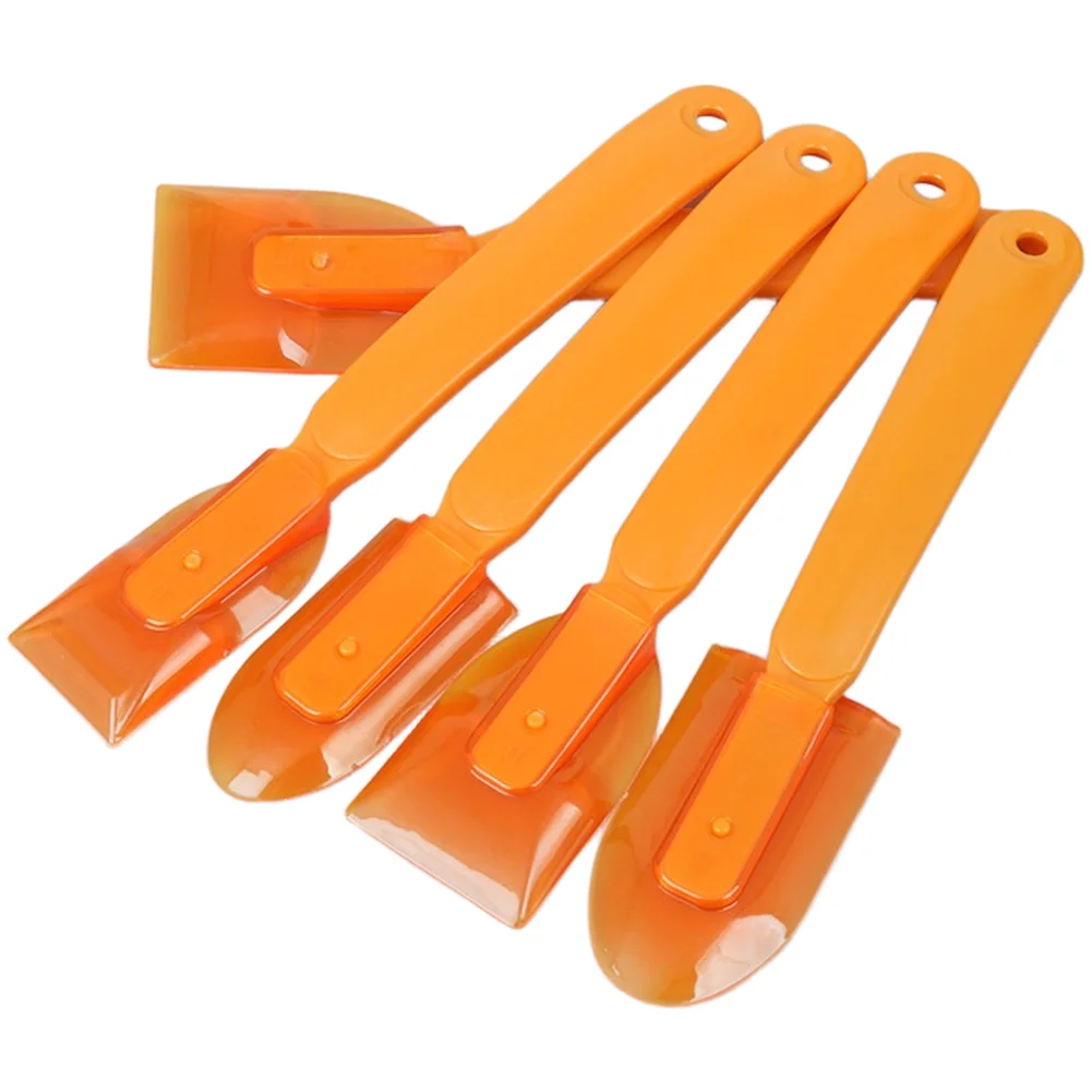 8 Piece Squeegee Set for Exterior Caulking Jobs Soft Leather Edges Ergonomic ABS Handles and Easy-Clean Design