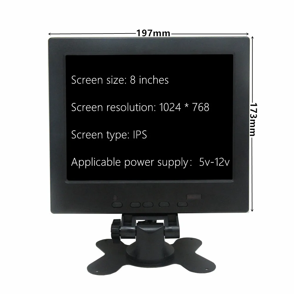 Imagem -03 - Polegada 1024*768 Ips Multiuso Tela do Monitor para Raspberry pi Banana Laranja pi Computador Tela Secundária 8