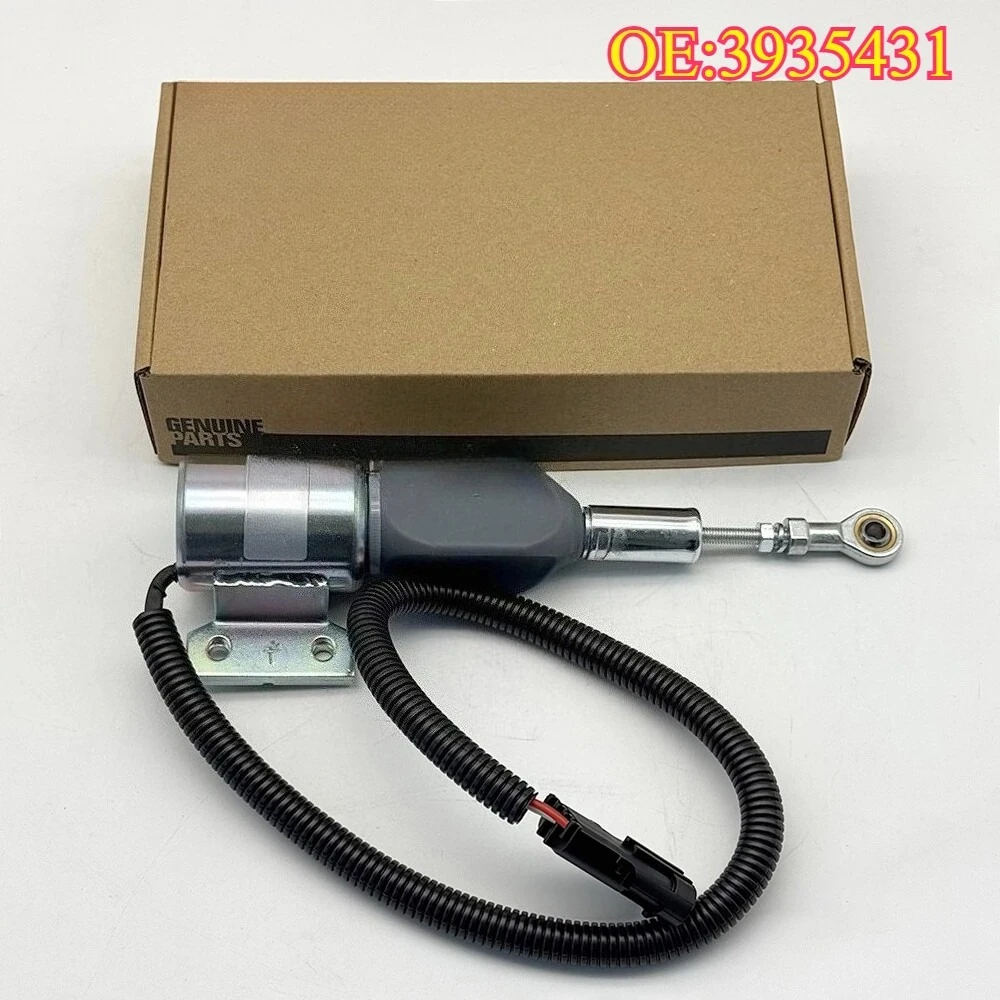 

High quality New For 3935431 Fuel Shut Off Solenoid for Engine 4BT 5.9L,6BT 5.9L R130 R17