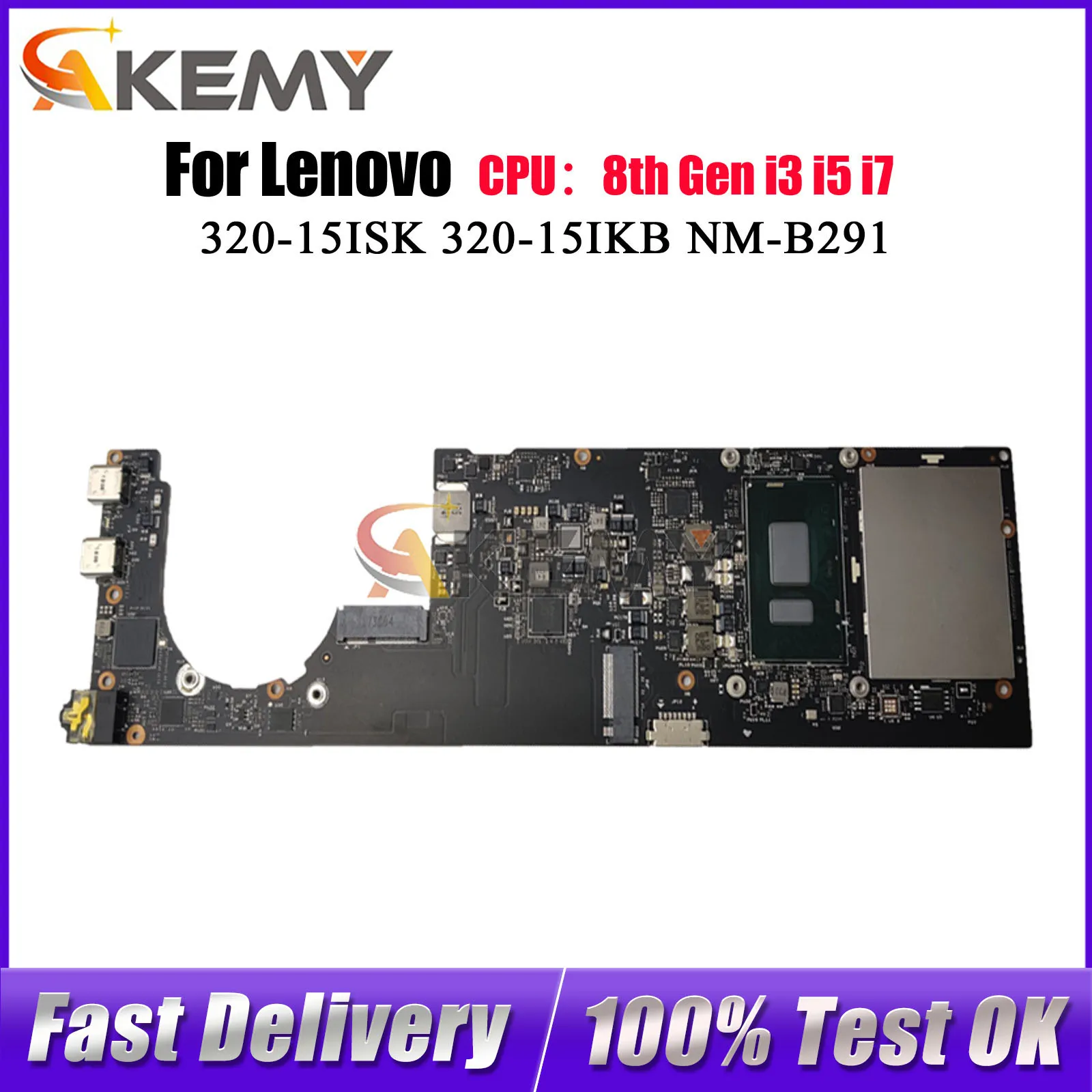 

For Lenovo Yoga 920-13IKB NM-B291 Laptop Motherboard with i5 i7 8th Gen 8GB 16GB RAM 100% Tested OK