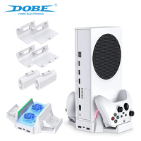 Dobe For Xbox Series S Vertical Cooling Fan Stand with Dual Controller Charger Battery Pack Charging Dock For Xbox SS TYX-0663