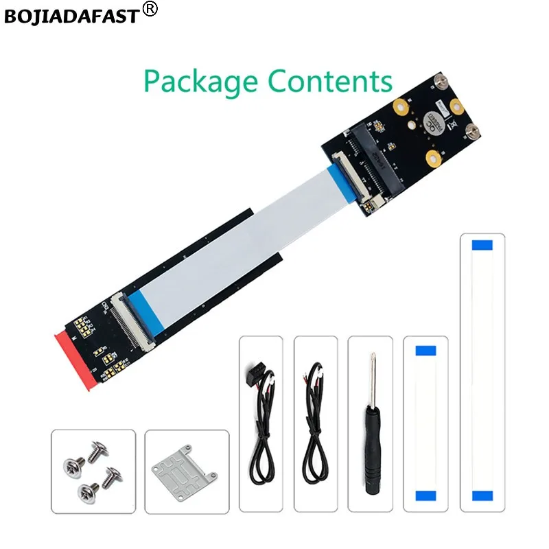 2280 M.2 Key B+M Interface To MPCIe Mini PCI-E Wireless Adapter Card Flexible FPC Cable For Wifi Bluetooth Module