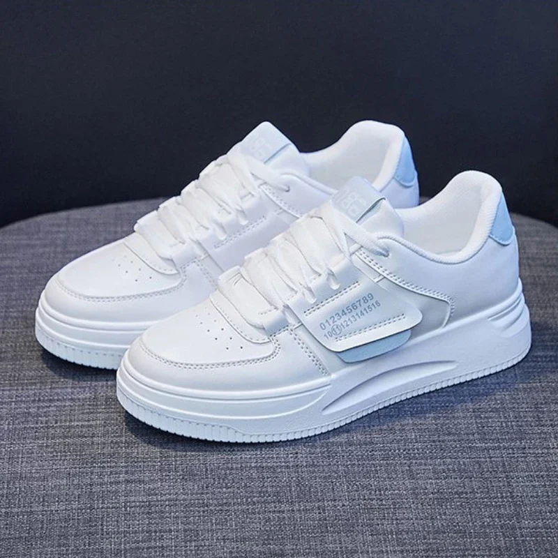 

High Quality Women Casual Sneakers Comfortable Platform Shoes Non Slip Female Vulcanized Shoe Lace Up Wear Resistant Women Shoes