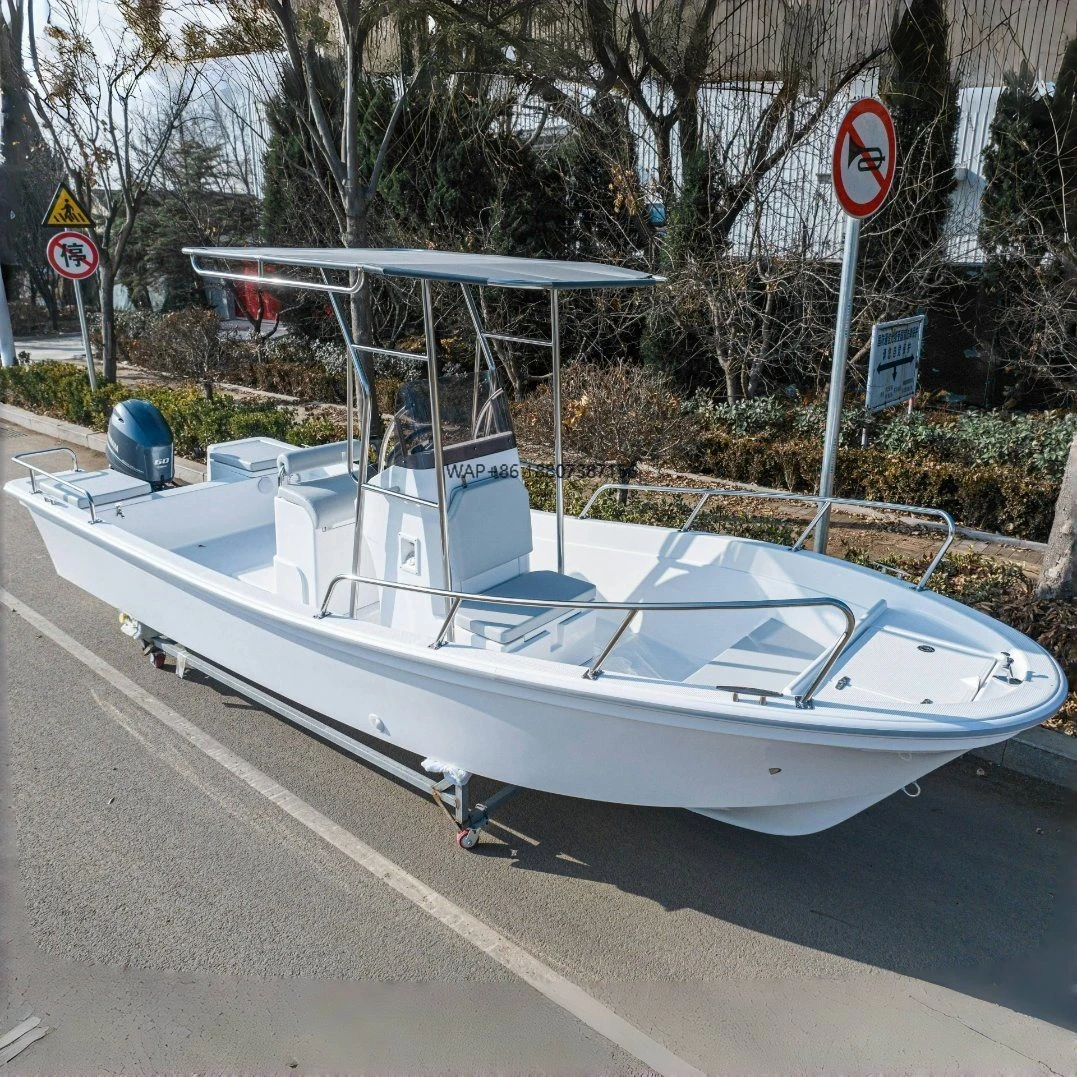 17t 19 pies 22 pies 25 pies barco de pesca comercial barco de pesca de fibra de vidrio Panga barco con accesorios de pesca