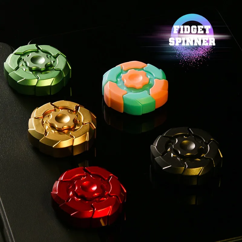 مضيئة الإجهاد الإغاثة تململ فنجر سبينر اللعب ABS إصبع الدوران المغناطيسي شفط الإصبع متعة الضغط مضيئة اللعب