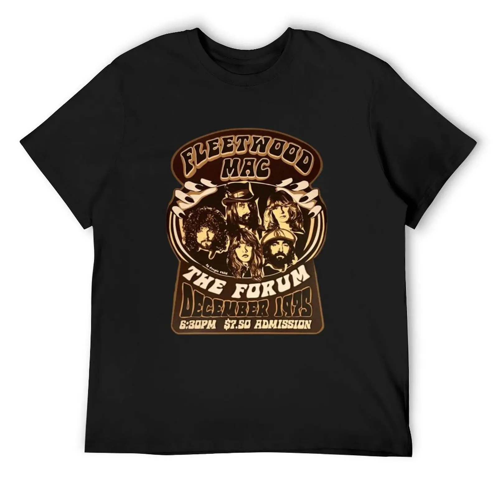 fleetwoodmac T-Shirt oversized oversized graphic tee anime t shirts vintage black t-shirts for men