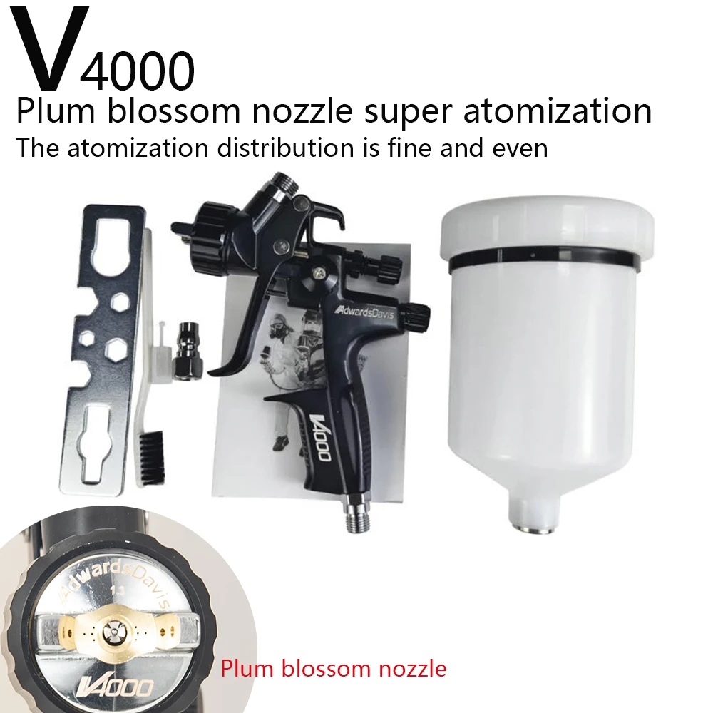 Plum blossom nozzle advanced spray gun super atomized automotive sheet metal spray tool water-based pneumatic paint spray gun