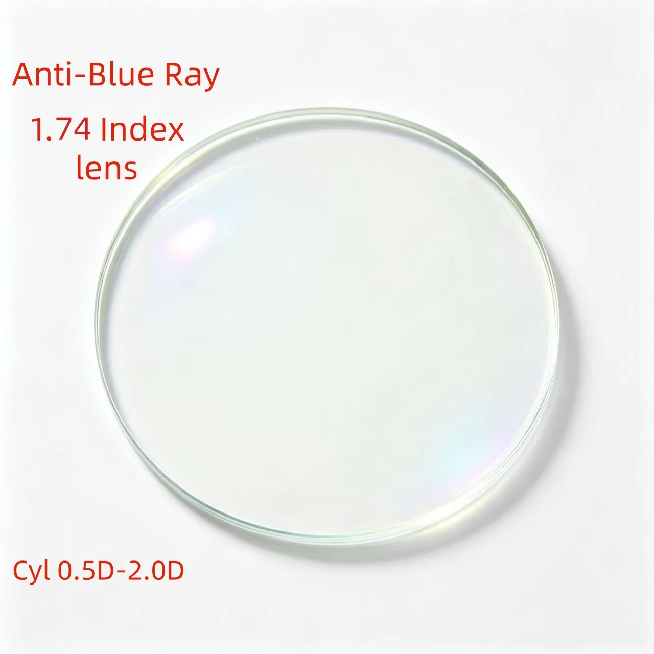 Kirka 1.74 Index Myopia Reading Lenses - Prescription Optical Lenses with CYL 0.5-2.0D Thinnest Design for Effective Eye Correct