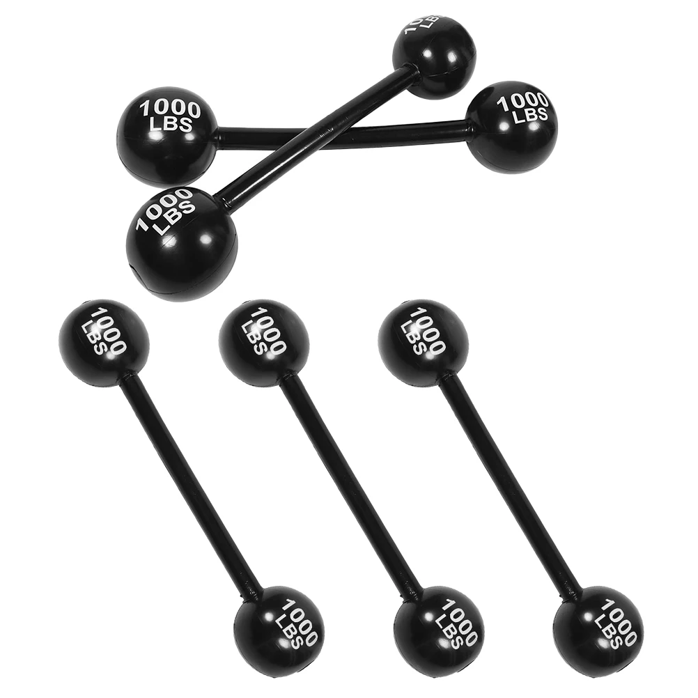 

5Pcs Inflatable Thickened Barbell Heavy Duty Blow Up Weights for Family Gathering Circus Decorations Props Adult
