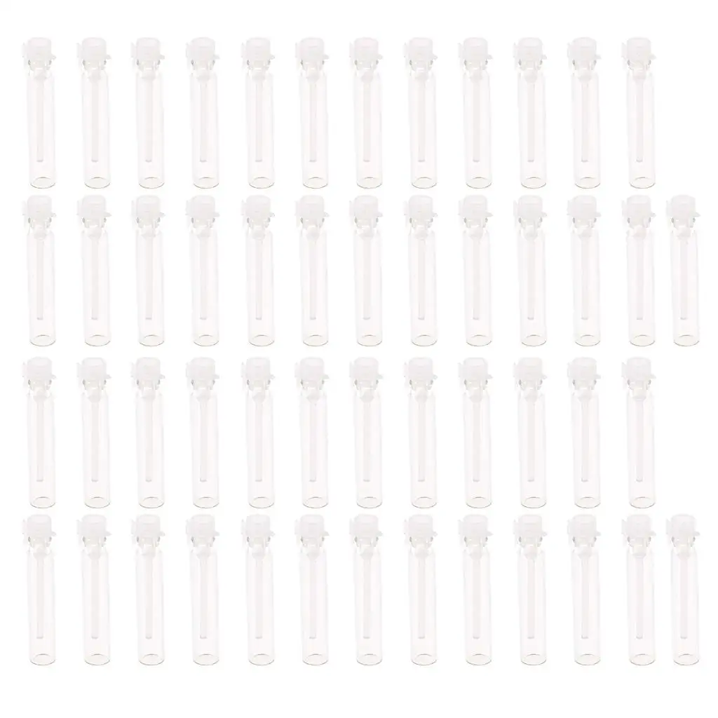 50 szt. Butelki Mini puste fiolki Pojemniki na olejki eteryczne Słoiki na perfumy