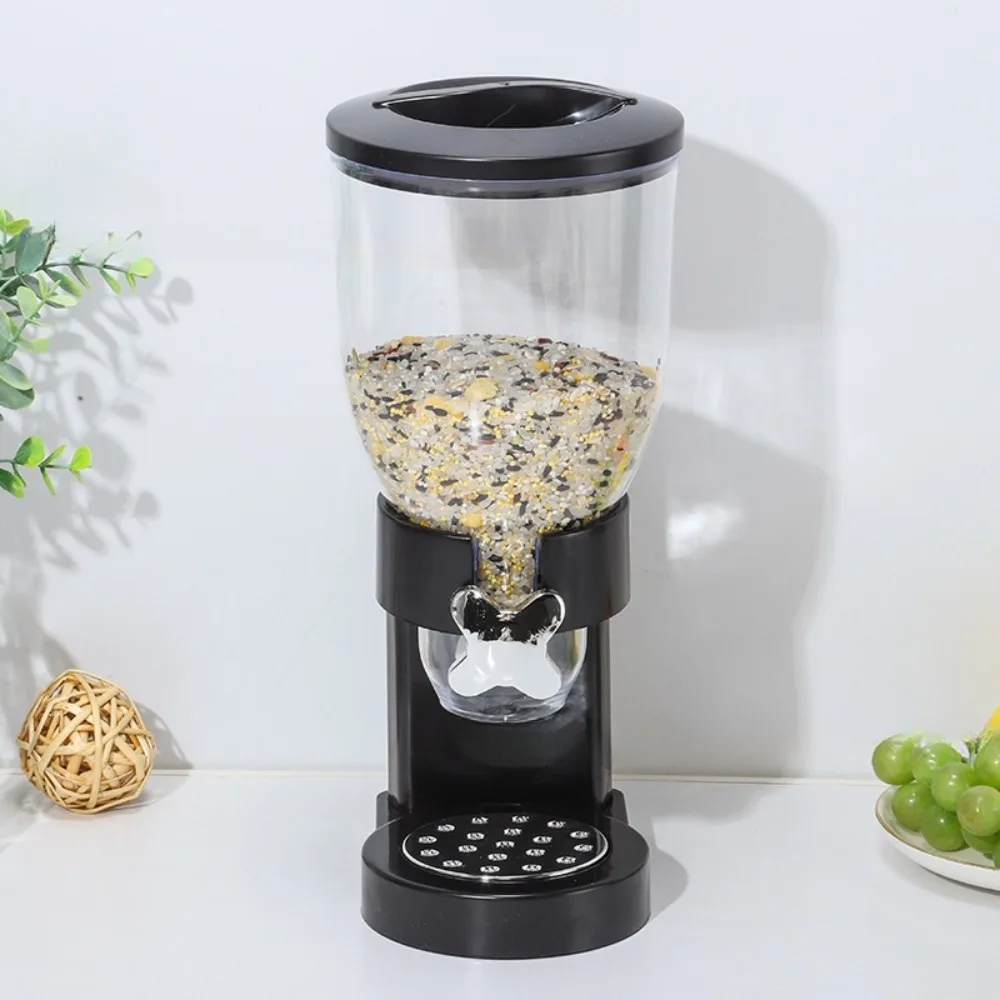 Drum Oat Pot Single/Double Barrel Tank Separator Food Jar Dispenser Safe Airtight High Capacity Grains Cereal Bucket Dispenser