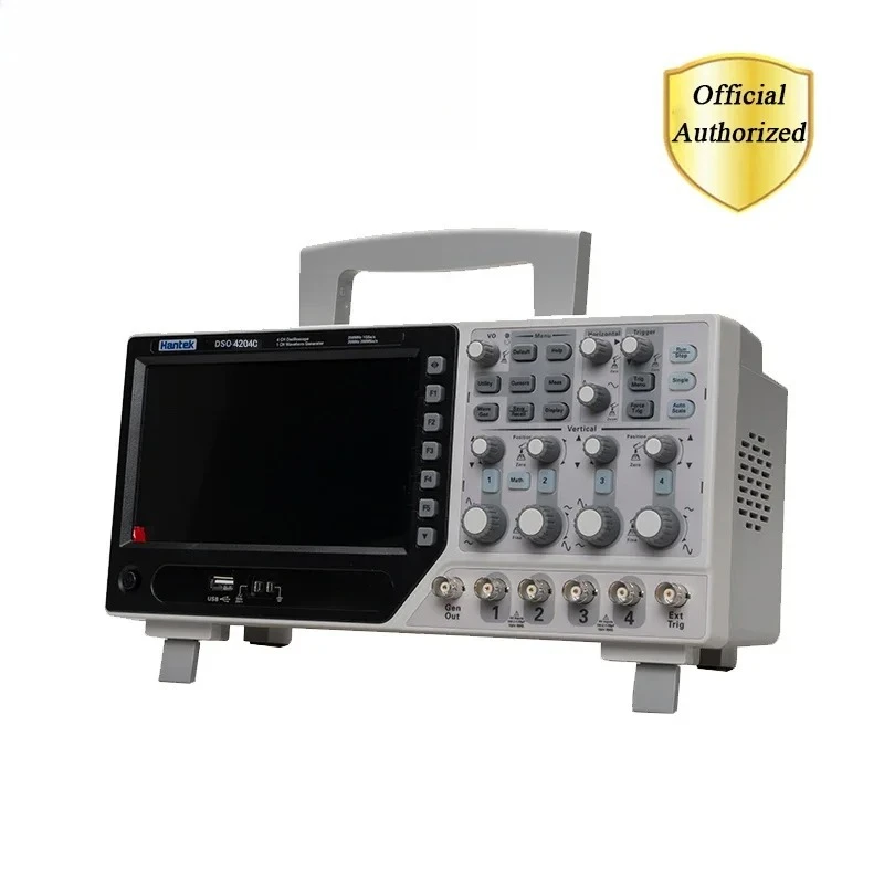 Premium Hantek DSO4204C Digital 200MHz 4 Channel Osciloscopio Portable PC USB LCD Osciloscopio Automotive +EXT+DVM+Auto Range Fu