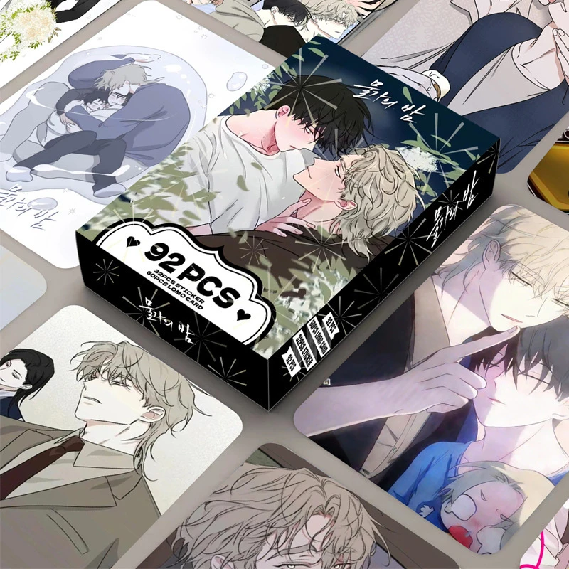 Korean comics92ZhangLOMOCard Night by the Water HD Double-Sided Small Card Boxed photo cards, stickers, greeting cards, and coll