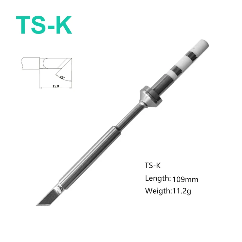 TS100 MINI Welding Knife Sharped TS-KU TS-K TS-KL TS-KF For TS100 TS101 T85 Pin64 Pinecil V1 V2 Soldering Iron Tips