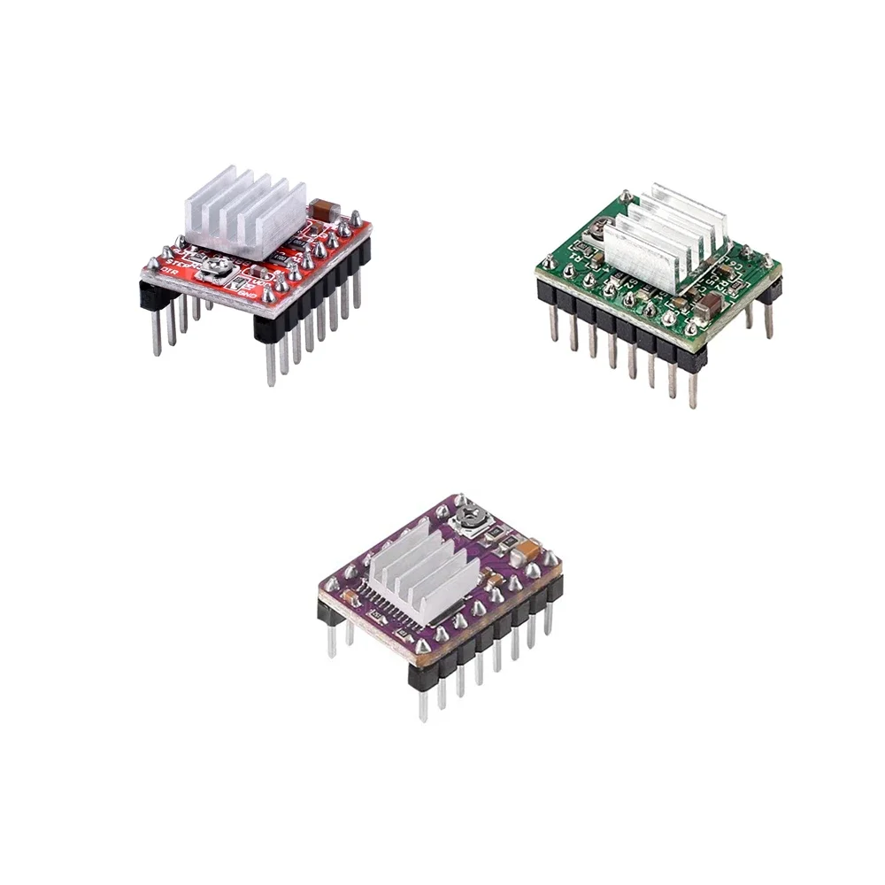 3D Printer Parts StepStick A4988 DRV8825 Stepper Motor Driver With Heat sink Carrier Reprap RAMPS 1.4 1.5 1.6 MKS GEN V1.4 board