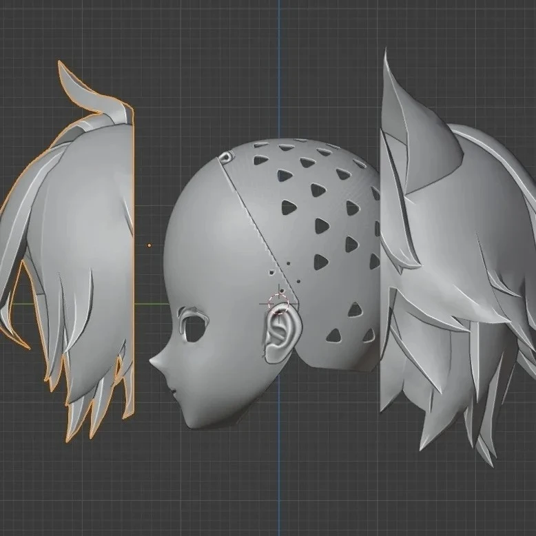 تخصيص شخصية الصبي/Bily Kigurumi نصف الرأس مع قفل أنيمي تأثيري Kigurumi قناع COS القبعات #1