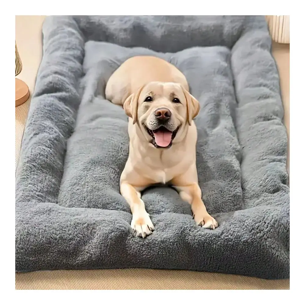 

Washable Plush Pet Bed Mat For Dogs And Cats, UltraSoft Fluffy Sleeping Pad With AntiSlip Bottom, Suitable For Small Medium Lar