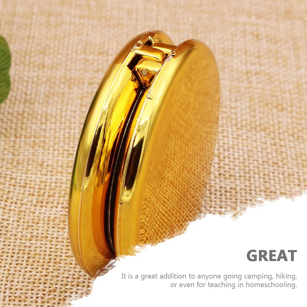 

1pc Vintage Metal Flipping Cover Compass Military Navigation Tool Portable Orienteering Hiking Camping Survival Lightweight Mini