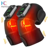 Masajeador de rodilla eléctrico recargable, almohadilla de vibración calentada 3 en 1 para alivio del dolor articular, cinturón de soporte para artritis de codo y hombro