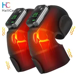 Rechargeable Electric Knee Massager 3-in1 Heated Vibration Pad for Joint Pain Relief Elbow Shoulder Arthritis Support Belt