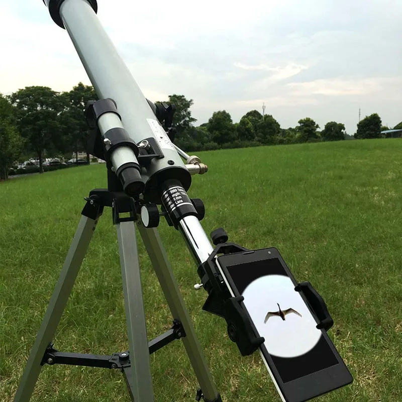 Metal Outdoor Astronomical Telescope Monocular Auxiliary Camera Clip Mobile Phone Video Bracket Bird Watching Binoculars Mount