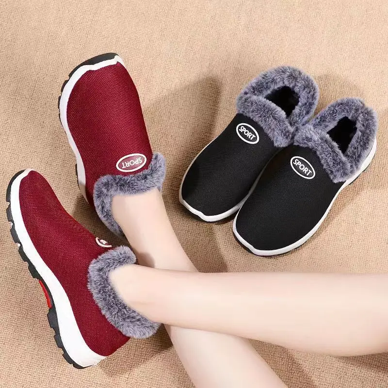 Waterproof Winter Boots for Women 2024 New Plush Snow Boots Women Ankle Boots Warm Black Couple Cotton Couples Platform Shoes