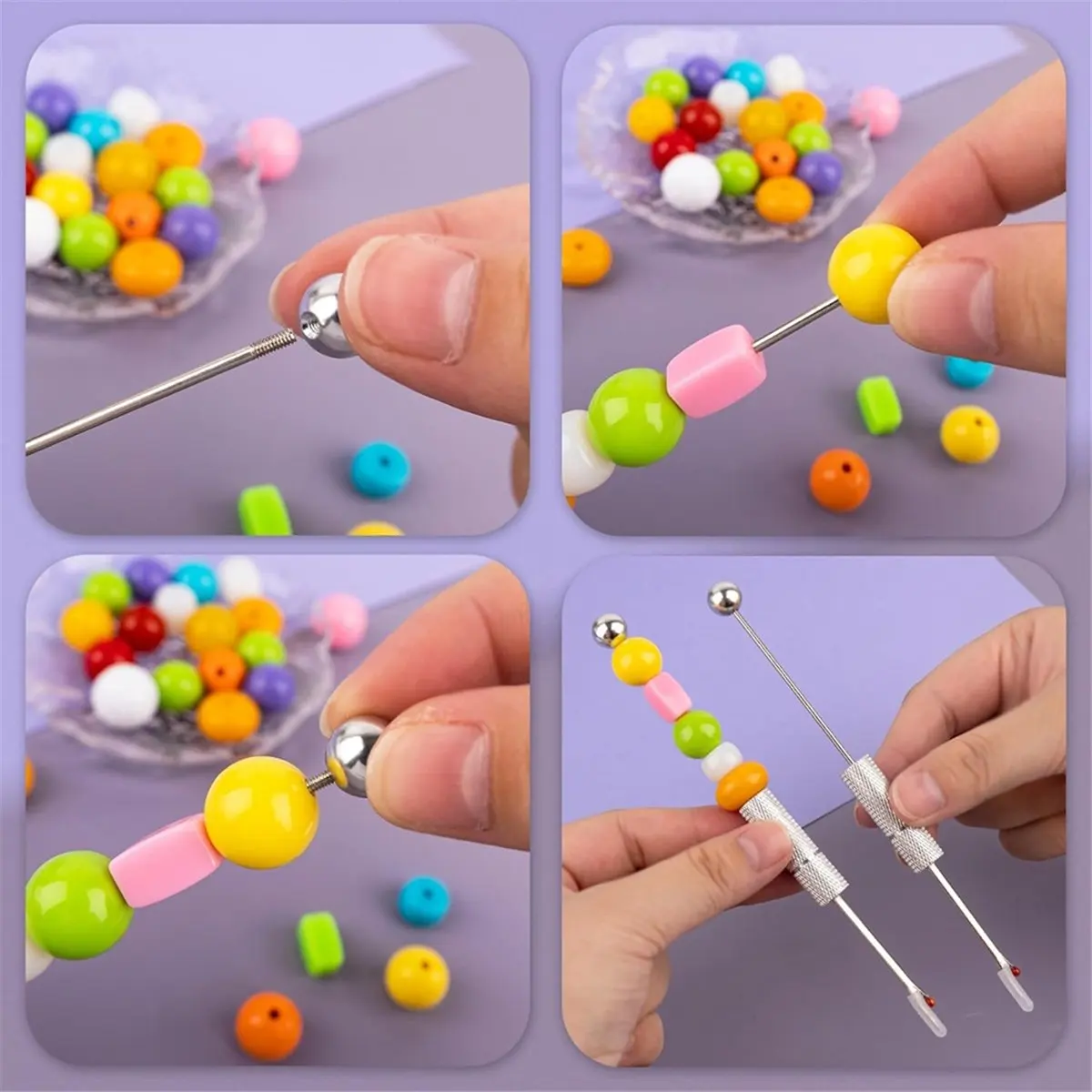 (AD11] 8 Pack Beadable Thread Cutter Seam Rippers for Sewing Metal Embroidery Removal Tool Beaded Tag Remover for Clothes DIY