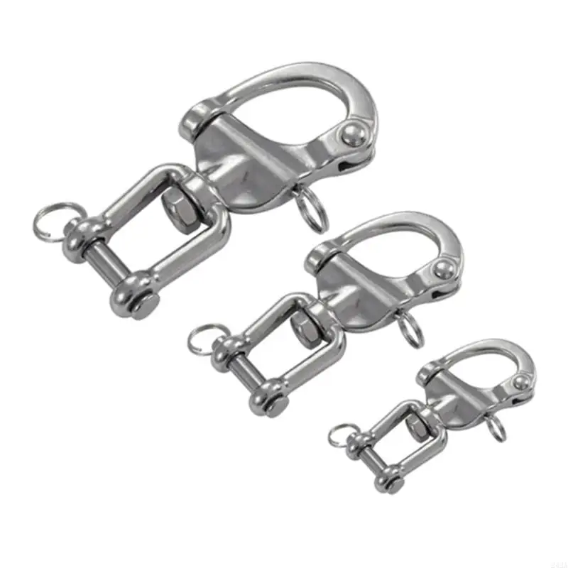 242A Multipurpose 316 Stainless Steel Strong Spring Shackle Suitable for Marine Boats & Outdoor Adventures Secure Attachment