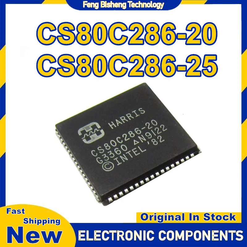 

CS80C286-20 CS80C286-25 Чипсет PLCC IC Новый на складе
