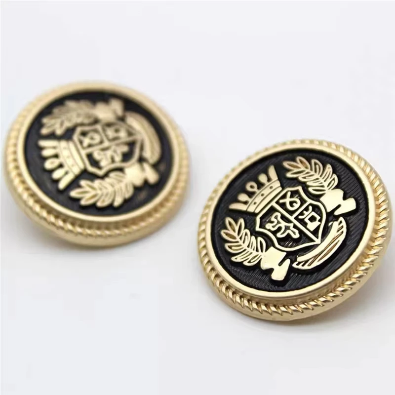 10pcs Metal Buttons for Clothing Sewing Accessories and Supplies Hand-stitched Coat Jacket Buttons 20mm Clothes Buttons