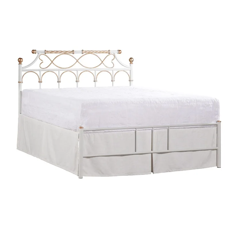 Wrought iron double bed American rural iron bed Nordic environmentally friendly formaldehyde-free iron bed 1.8 meters 1.5 meters