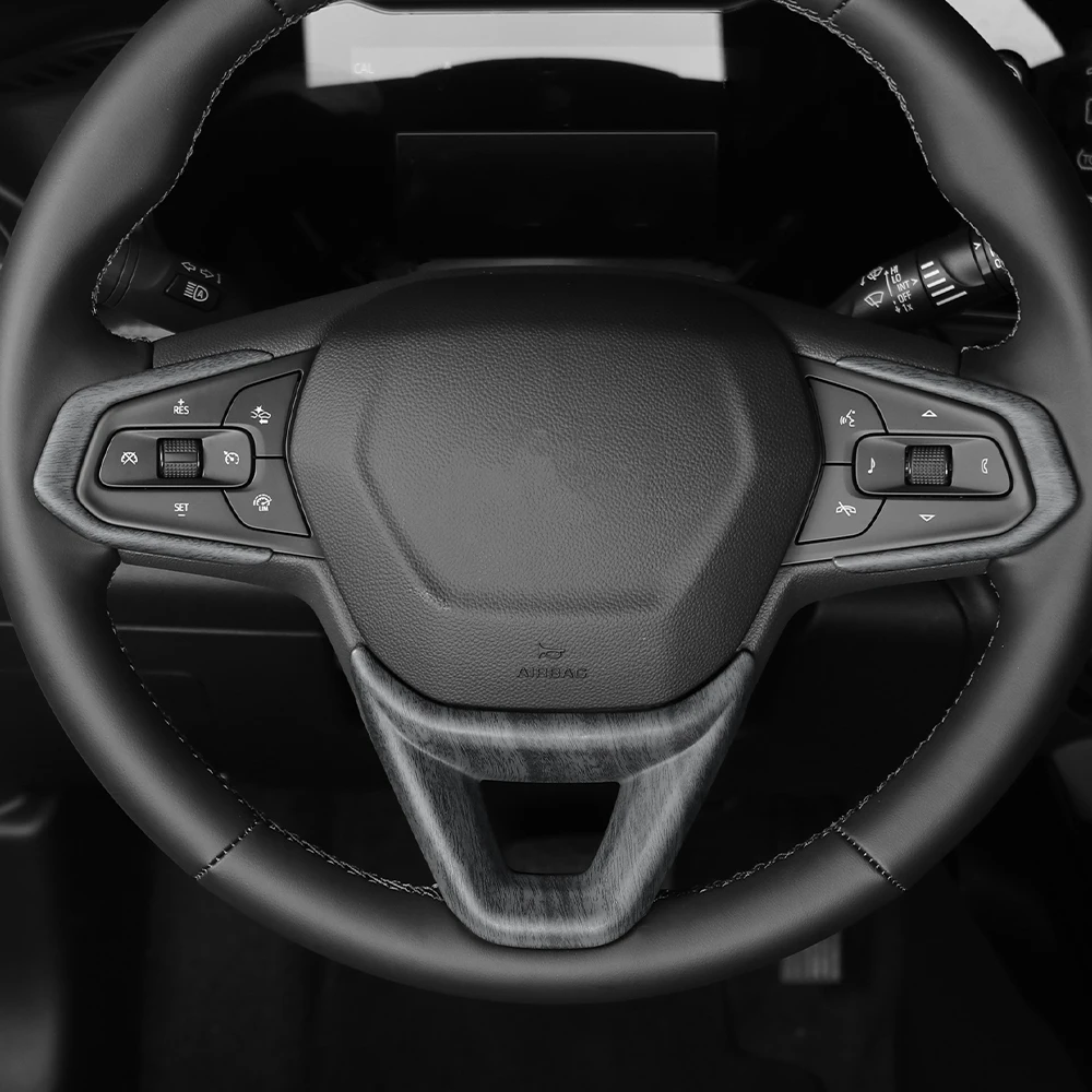 

Car Interior Accessories Sports Style Steering Wheel Decorative Frame ABS Material For Chevrolet Chevy Trax 2024-2025 LHD RHD