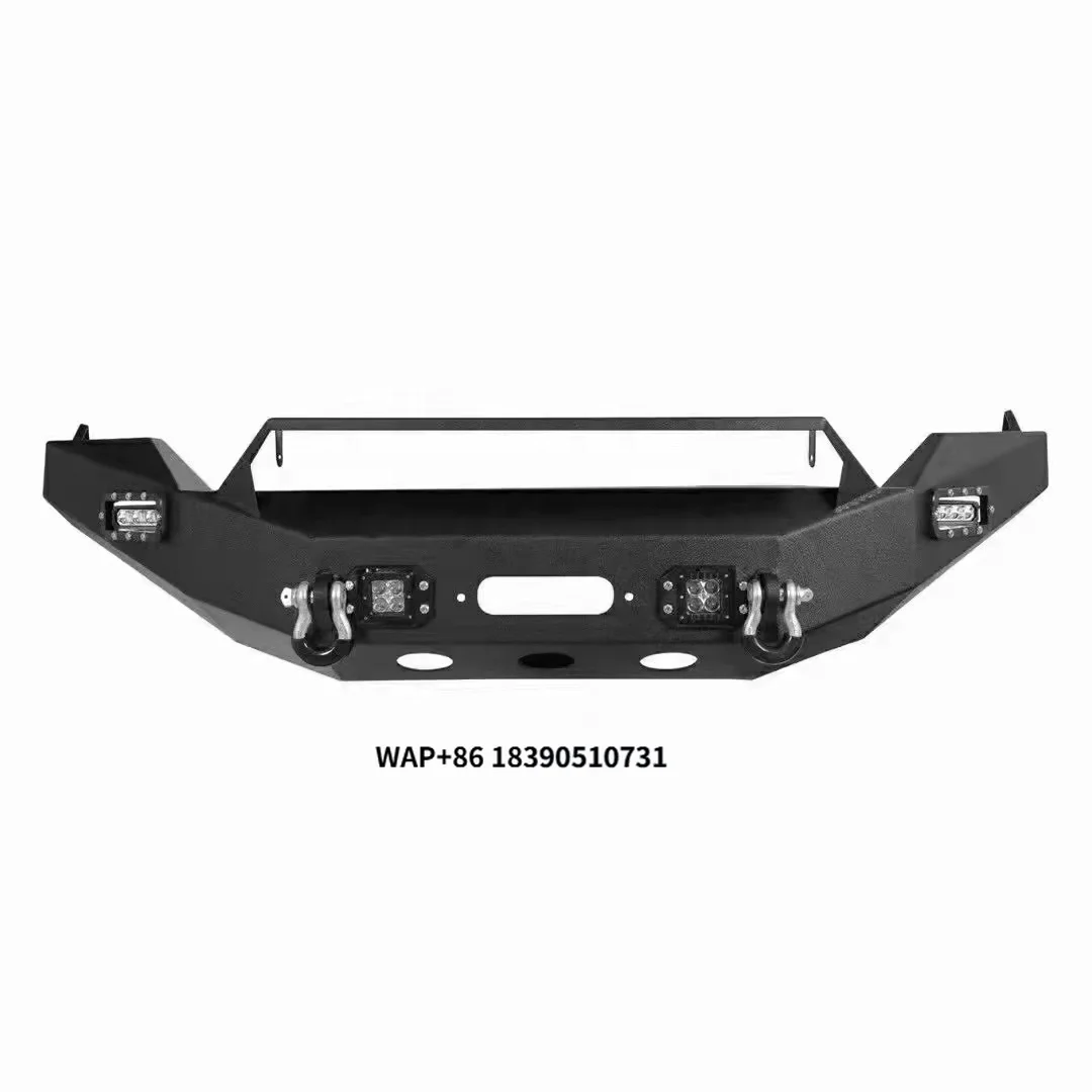 Heavy Duty HD Off-Road Steel Powder Coated Front Bumper Bull Bar Bumper Guard for Dodge Ram F150 Tundra Silverado GMC