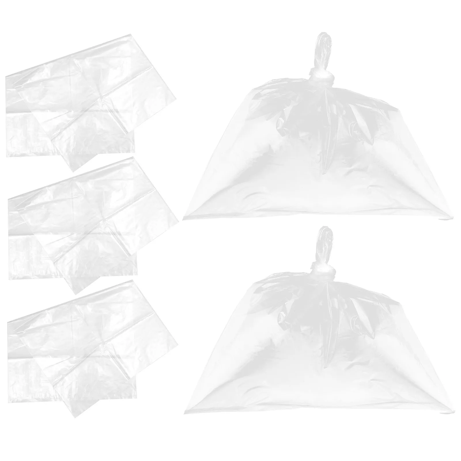 

5Pcs Thickened Transparent Furniture Cover Moisture Proof Plastic Bag Home Appliance Protector Large Capacity for Moving Storage