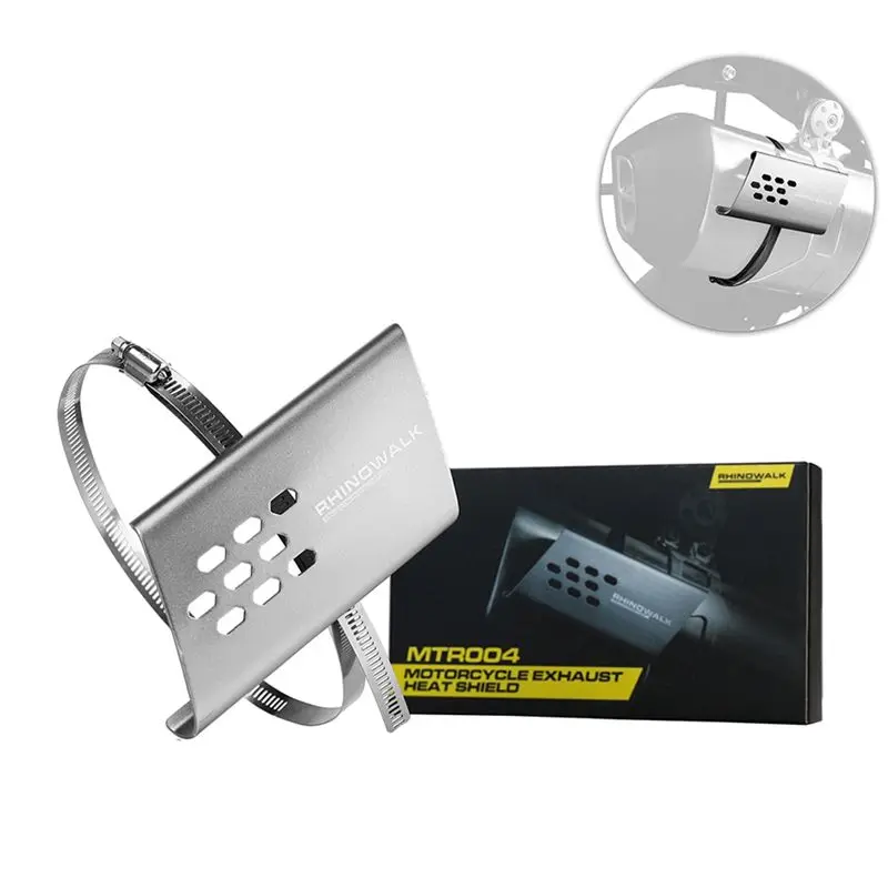 ABJV Rhinowalk دراجة نارية العادم الأنابيب حامي الحرارة درع غطاء العالمي مكافحة السمط غطاء الملحقات #2