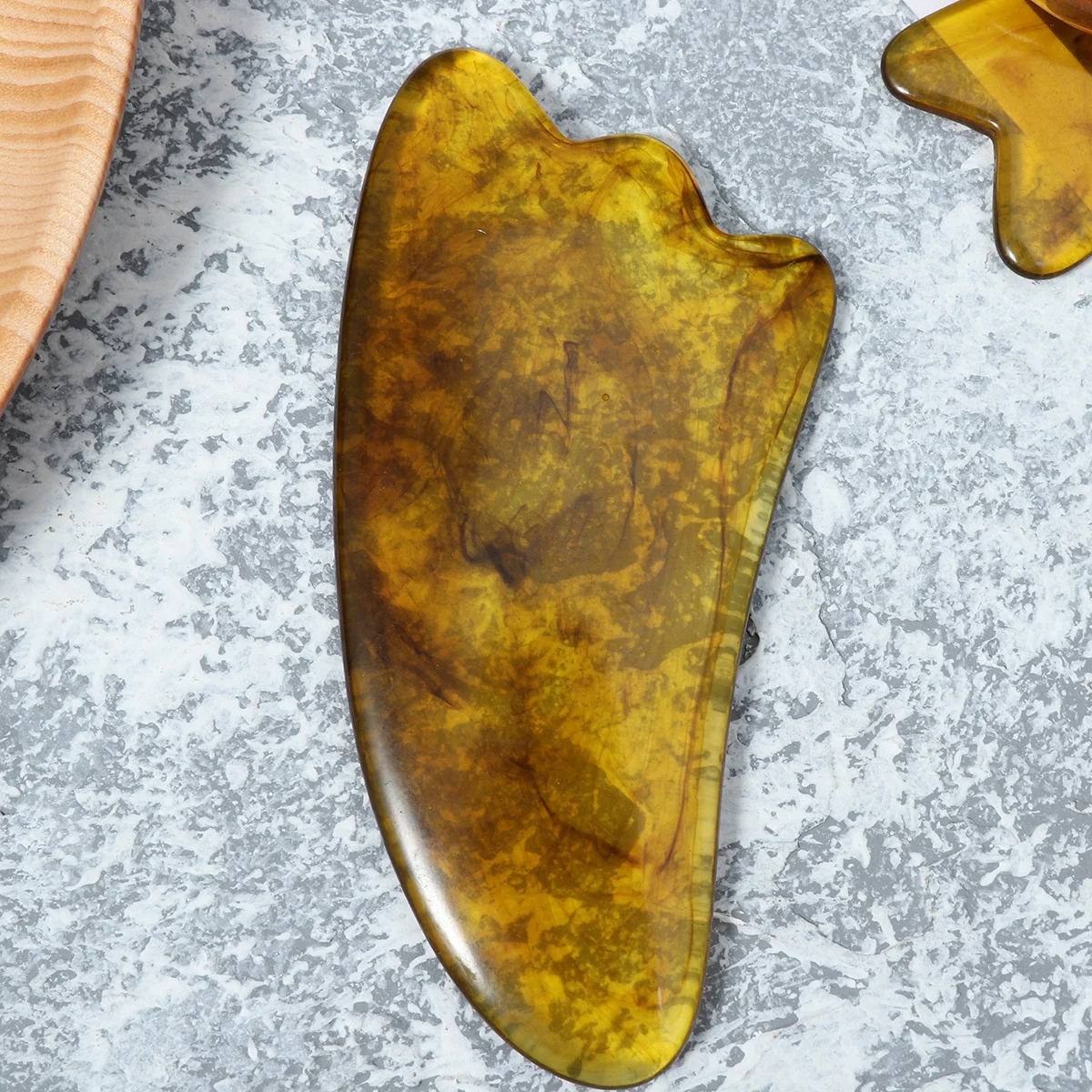 

8 шт., массажный скребковый инструмент, натуральная смола, пчелиный воск, китайская медицина, массажная доска для шеи, позвоночника, плеч, тела, снимает мышцы