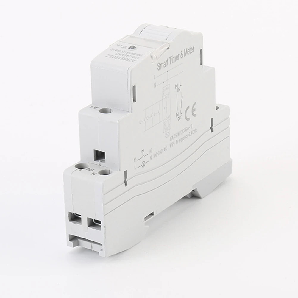 ATMS2002Z For-Zigbee Connection Smart Switch Energy Monitoring MultiFunction DIN Rail Timer Dual Control Overload Protection
