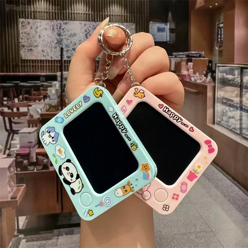 Creative Reusable Mini Doodle Drawing Board Small Writing Pad Doodle Sketch Lovely Backpack Keychain Small Painter Kids Toy