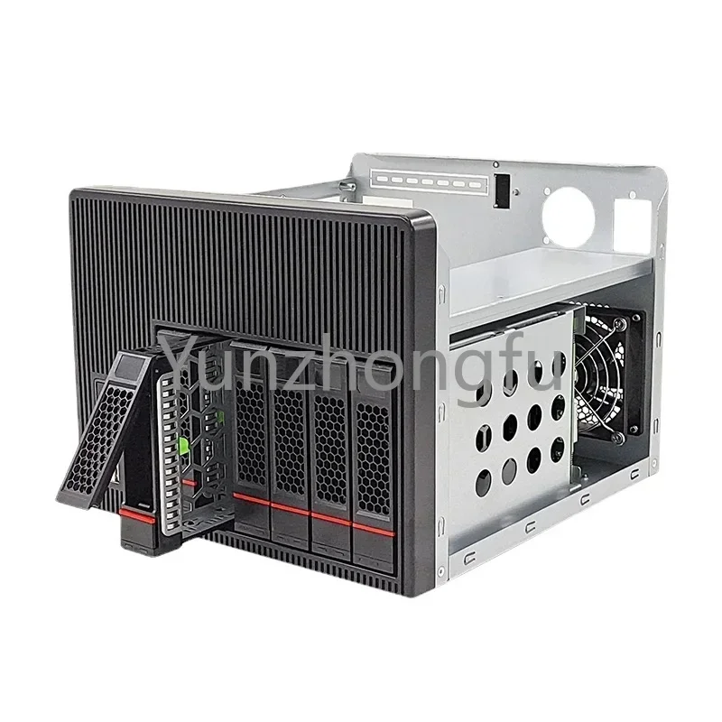 Backplane For Home Office Date Storage Tooless 6 HDD 6bays NAS Server Case Desktop PC Computer Chassis With 6gb Sata