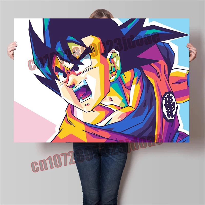 

Classic Hot-blooded Anime Goku Vegeta Retro HD Poster Childhood Memory Fan Party Gift Decorative Background Wall Children's Gift