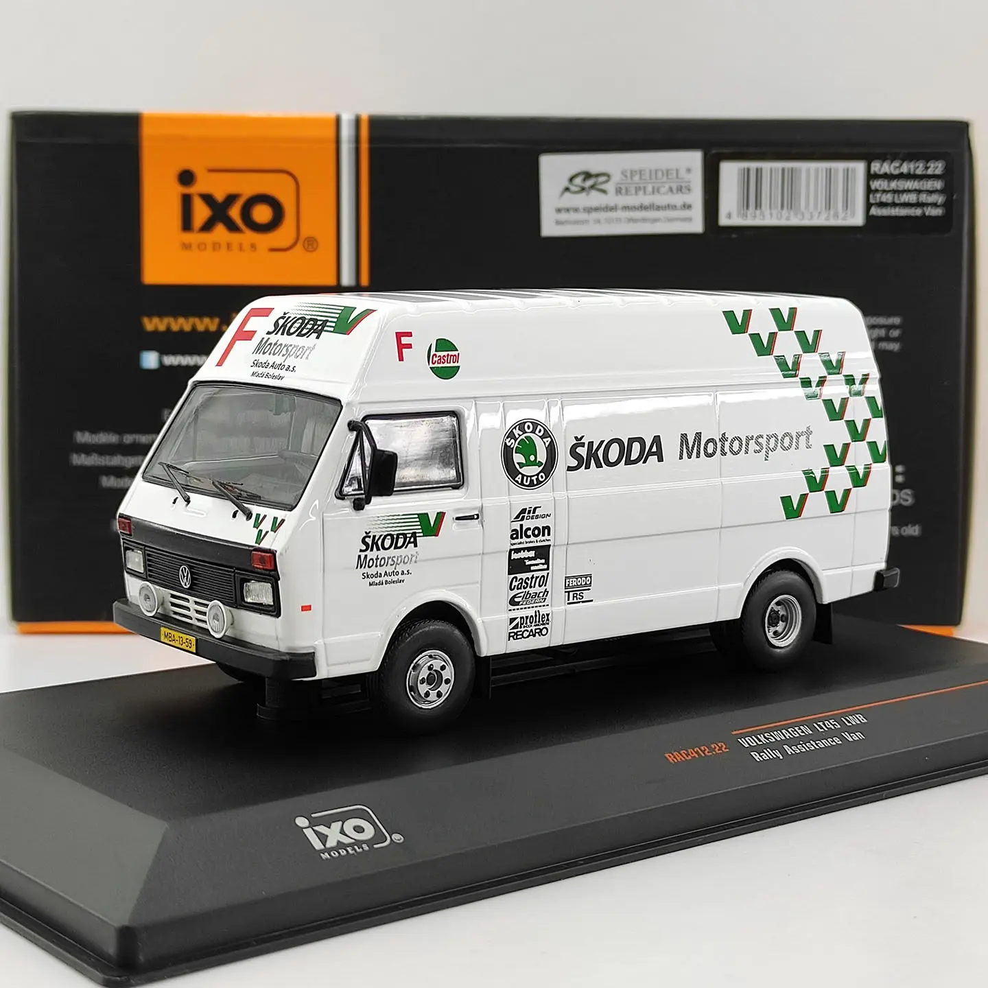 Diecast IXO 1:43 Scale VW LT45 LWB Rally Assistance Van Alloy Car Model