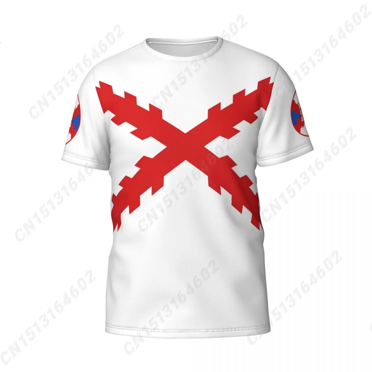 Spanish Empire Vintage Flag 3D Printed T Shirt Men Women Summer Short-sleeved Custom T-shirt For Running Bike Tennis Fitness