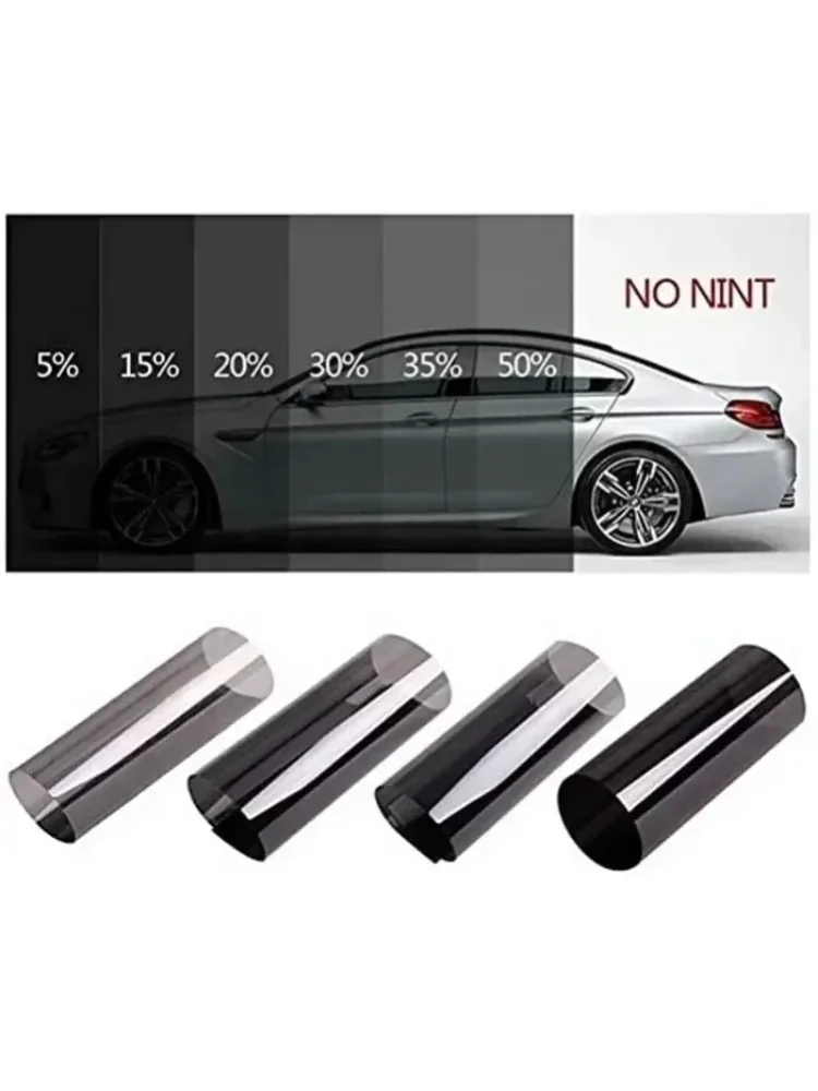 Solar UV-Schutz Fensterfolie Aufkleber, Auto-Fenstertönungsfolie Dunkel Schwarz Auto-Folien Tönungsfolie Glas Auto