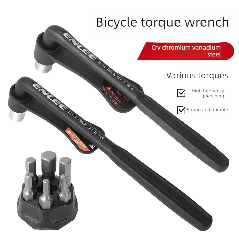 

ENLEE Bicycle Torque Wrench Convenient High Precision Torque Wrench 10-20NM Alloy Hex Set