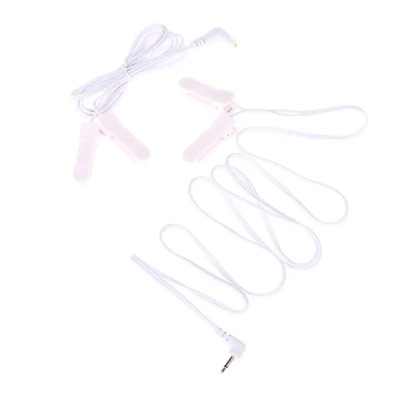 2.0/3.5mm Ear Clips Connection Cables Conductive Standard Pin Muscle Stimulator Digital Therapy Tens Unit Tool Machine