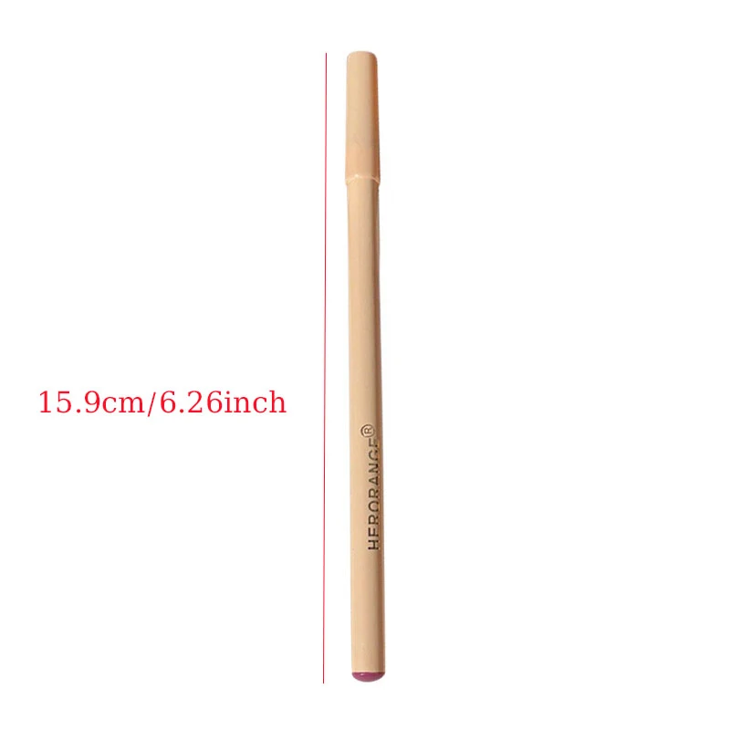 HERORANGE 1.5g リップライナー 本物のヌード 長持ちするノンスティックカップ マットリップスティックペン ボールペン 女性用化粧品 メイクアップ