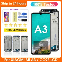 Amoled para xiaomi mi a3 cc9e display lcd tela de toque digitador assembléia substituição para xiaomi m1906f9sh m1906f9si display lcd