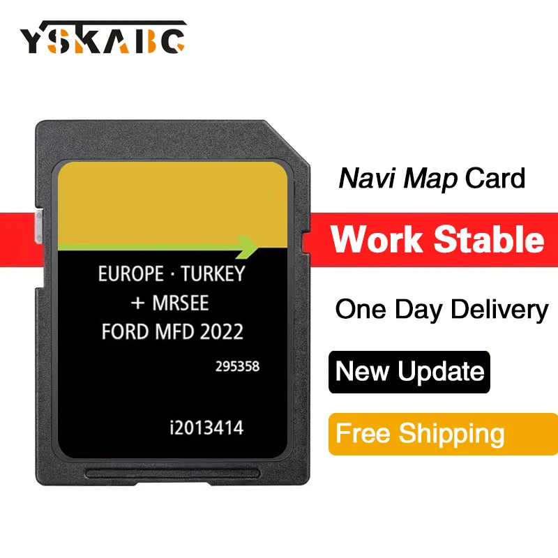 

Free Shipping SD Card GPS for Ford MFD V11 Europa 2022 Map Navigation SD Card Fit Eco Sport C-Max Car