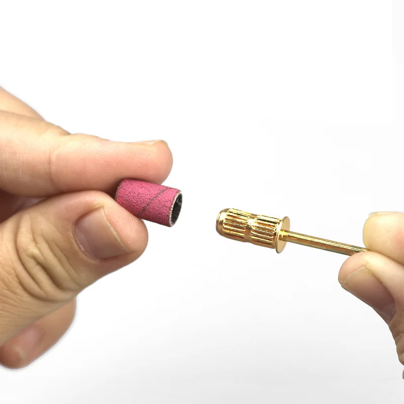 مسمار الرملي العصابات 80/120/180/240 حصى مسمار لقمة ثقب العناية بالقدم تلميع مانيكير جل مزيل طلاء الأظافر استبدال أدوات القاطع