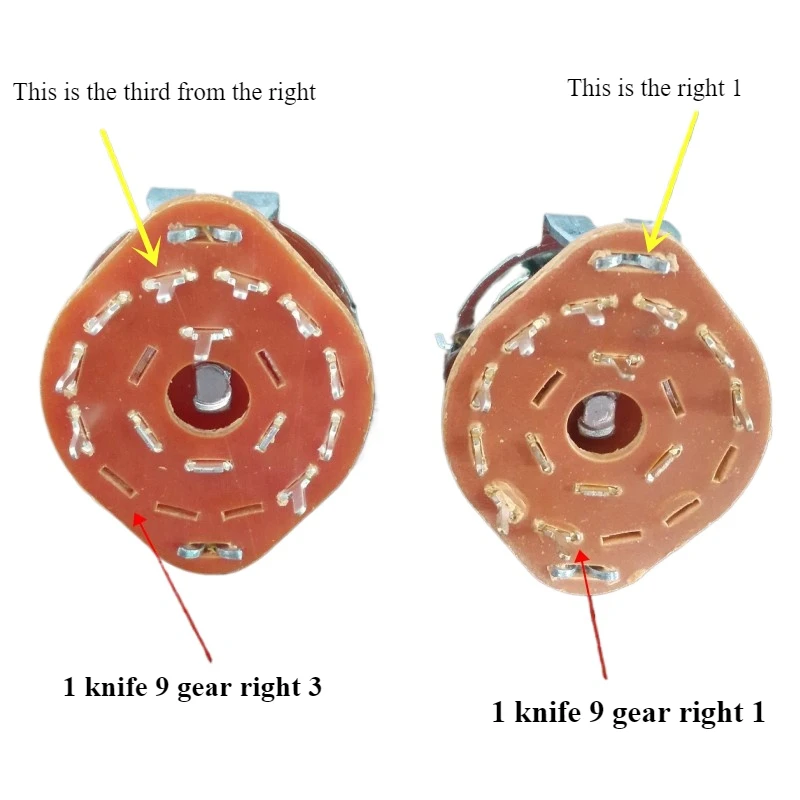 1PCS  1 knife 9 gear switch, rotary , transfer, limit switch